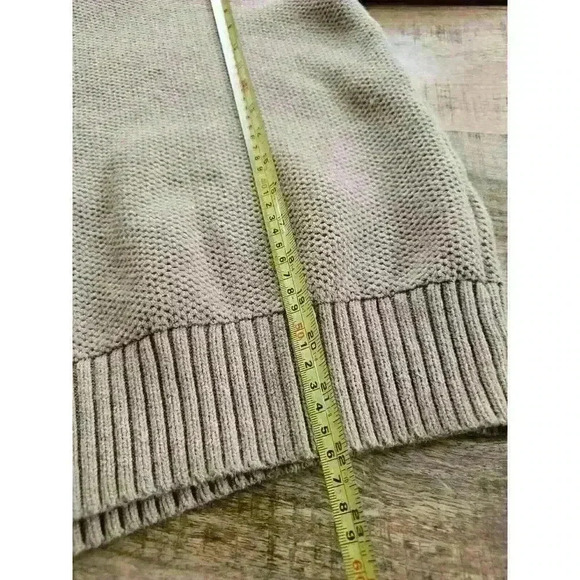 Tommy Hilfiger Cowl Neck Wool Blend Sweater Women's Size Medium Tan - Picture 7 of 8